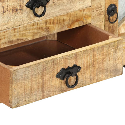 TV-bänk 110x30x45 cm grovt mangoträ