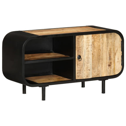 TV-bänk 90x30x48 cm grovt mangoträ