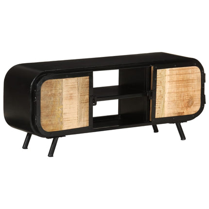 TV-bänk 110x30x45 cm grovt mangoträ