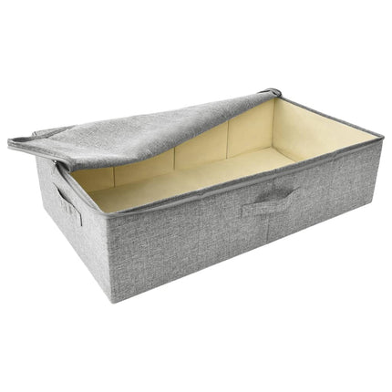 Förvaringslåda tyg 70x40x18 cm grå