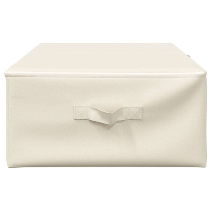 Förvaringslåda tyg 70x40x18 cm gräddvit