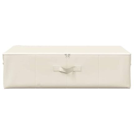Förvaringslåda 2 st tyg 70x40x18 cm gräddvit