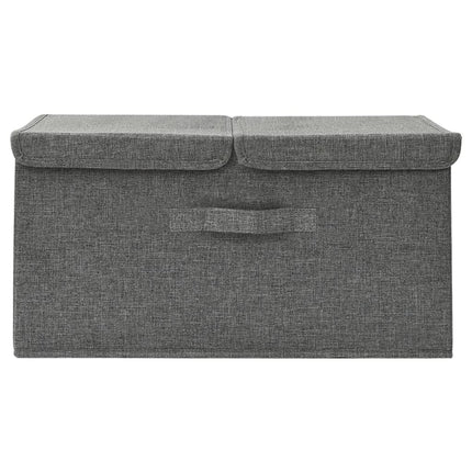Förvaringslåda tyg 50x30x25 cm antracit