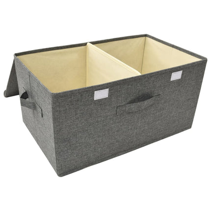 Förvaringslåda tyg 50x30x25 cm antracit