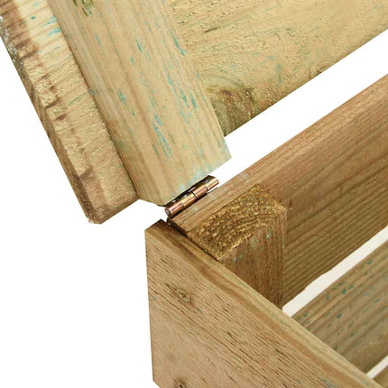 Ribbad trädgårdskompost 2 st 80x50x100 cm impregnerad furu