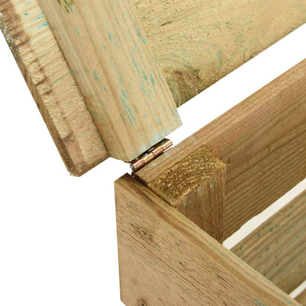 Ribbad trädgårdskompost 3 st 80x50x100 cm impregnerad furu
