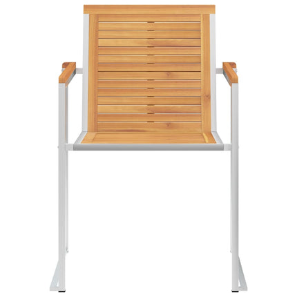 Trädgårdsstolar med dynor 4 st massiv teak