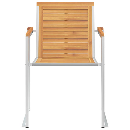 Trädgårdsstolar 6 st med dynor massiv teak