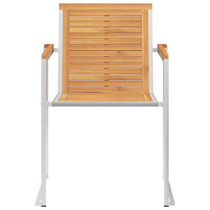 Trädgårdsstolar med dynor 8 st massiv teak