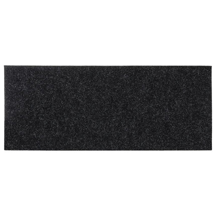 Trappmattor självhäftande 15 st 60x25 cm svarta rektangulära