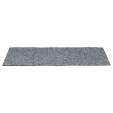 Trappmattor självhäftande 15 st 60x25 cm ljusgrå rektangulära