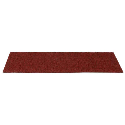 Trappmattor självhäftande 15 st 60x25 cm bordeauxröd rektangulär