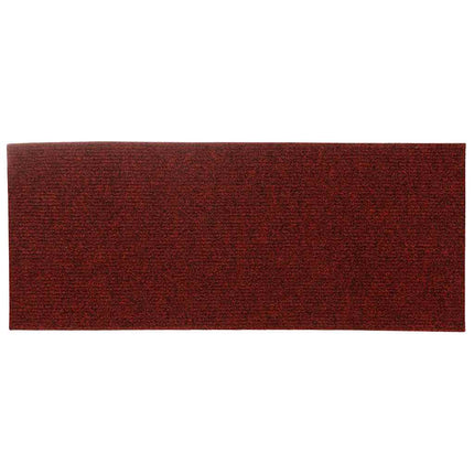 Trappmattor självhäftande 15 st 60x25 cm bordeauxröd rektangulär