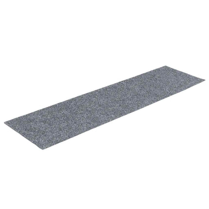 Trappmattor självhäftande 15 st 76x20 cm ljusgrå rektangulära