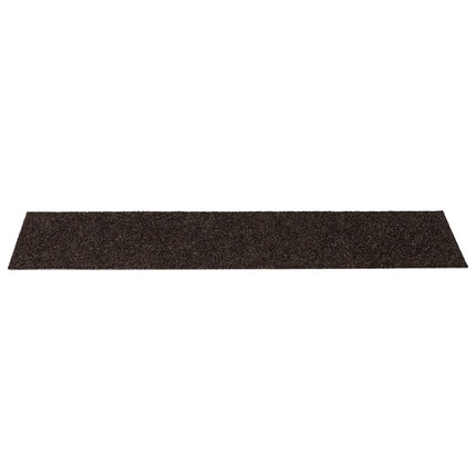 Trappmattor självhäftande 15 st 76x20 cm mörkbruna rektangulära