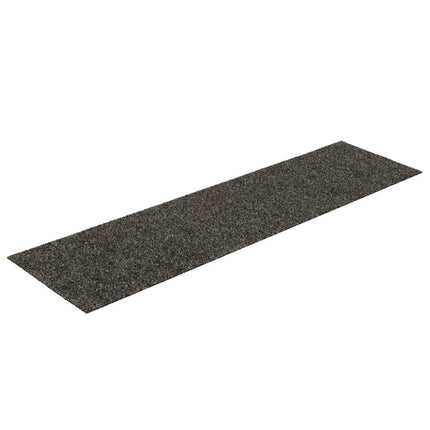 Trappmattor självhäftande 15 st 76x20 cm antracit rektangulära