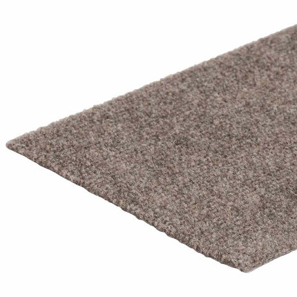 Trappmattor självhäftande 15 st 76x20 cm beige rektangulära