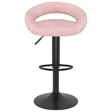 Barstolar 2 st rosa sammet