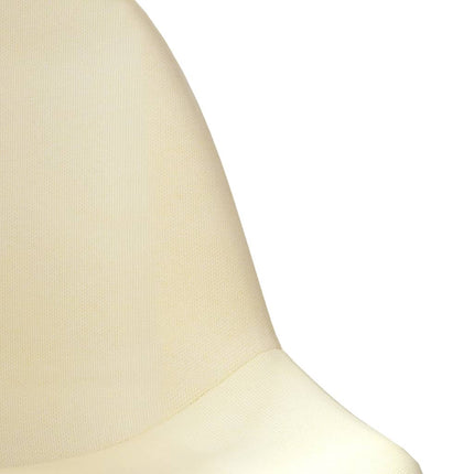 Barstolar 2 st gräddvit tyg