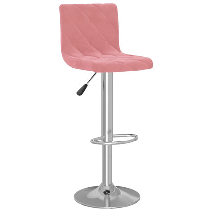 Barstolar 2 st rosa sammet