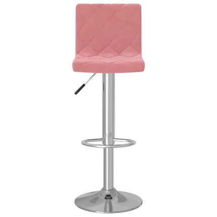 Barstolar 2 st rosa sammet