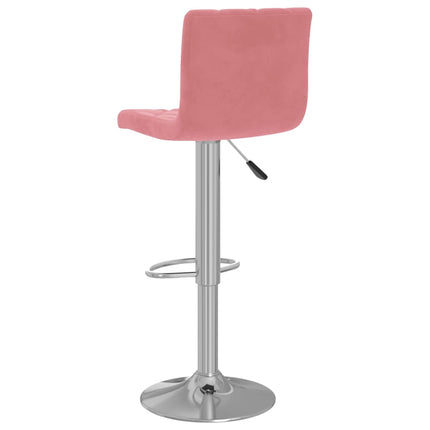 Barstolar 2 st rosa sammet