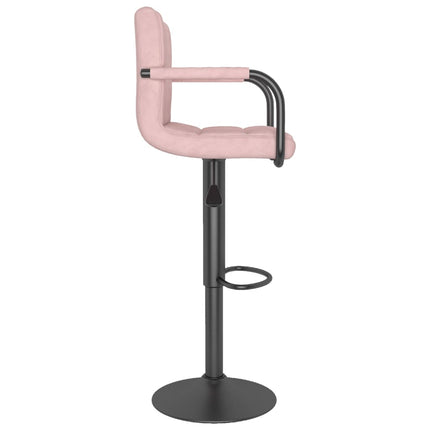 Barstolar 2 st rosa sammet