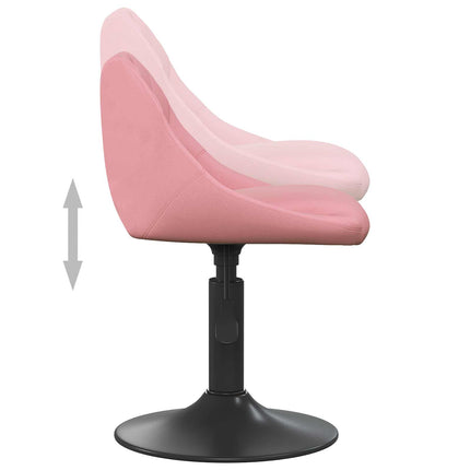 Barpall Geometriskt Rosa 46 x 44 x (62.5-77.5) cm Konstläder