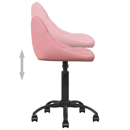Matstol rosa sammet