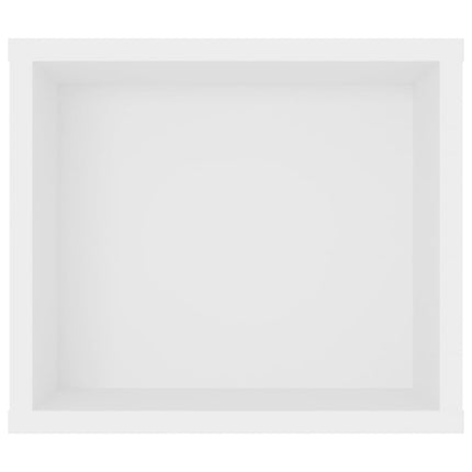 Väggmonterad tv-bänk vit 100x30x26,5 cm konstruerat trä