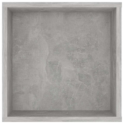 Väggmonterad tv-bänk betonggrå 102x35x35 cm konstruerat trä
