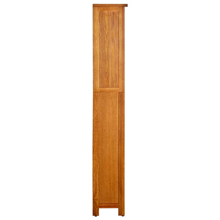Bokhylla 5 hyllor 70x22x140 cm massiv ek