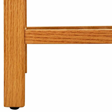 Skohylla med 4 hyllor 100x27x80 cm massiv ek