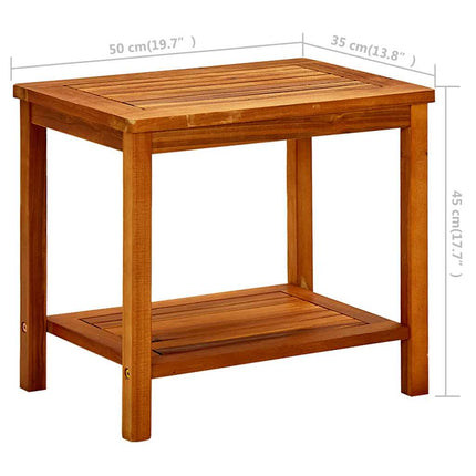 Soffbord 50x35x45 cm massivt akaciaträ