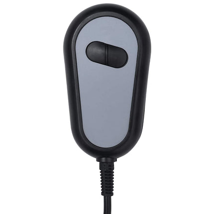 Elektrisk massagefåtölj gräddvit tyg