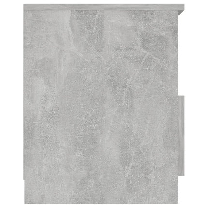 Sängbord 2 st betonggrå 40x40x50 cm konstruerat trä