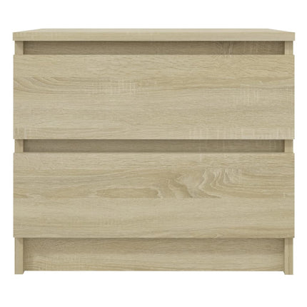 Sängbord 2 st sonoma-ek 50x39x43,5 cm konstruerat trä