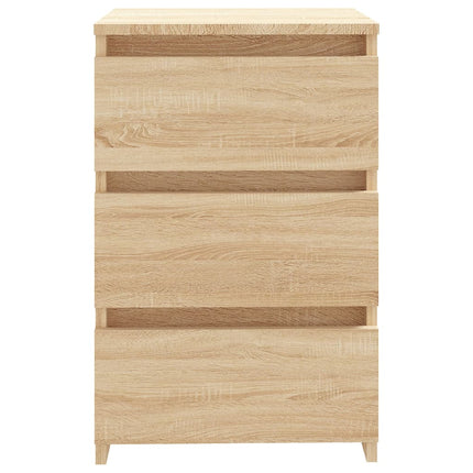 Sängbord sonoma-ek 40x35x62,5 cm konstruerat trä