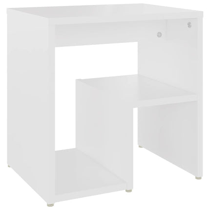 Sängbord 2 st vit 40x30x40 cm konstruerat trä