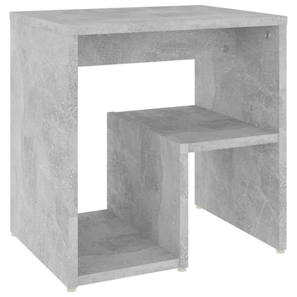Sängbord 2 st betonggrå 40x30x40 cm konstruerat trä