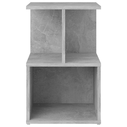Sängbord 2 st Betonggrå 35x35x55 cm konstruerat trä
