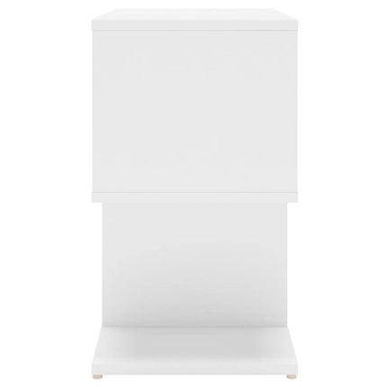 Sidoskåp vit 50x30x51,5 cm konstruerat trä