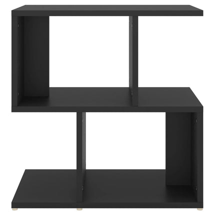 Sängbord 2 st svart 50x30x51,5 cm konstruerat trä