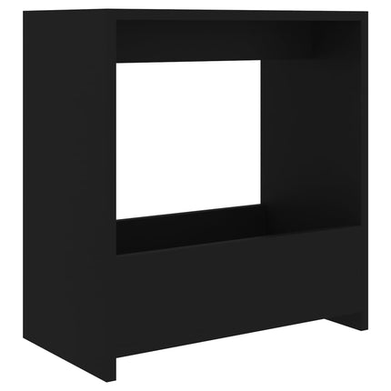Sidobord svart 50x26x50 cm konstruerat trä