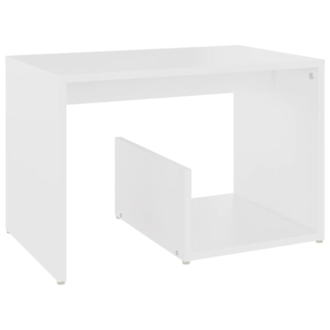 Sidobord vit 59x36x38 cm konstruerat trä