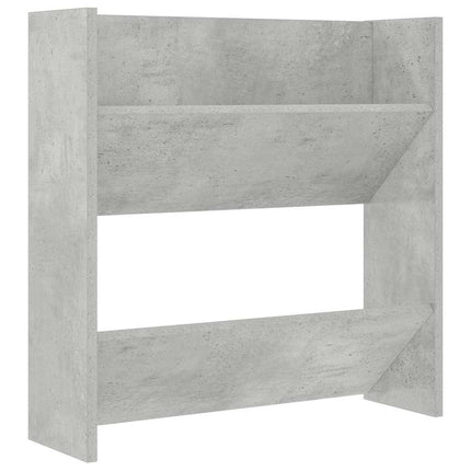Väggmonterat skoställ 2 st betonggrå 60x18x60cm konstruerat trä