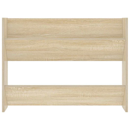 Väggmonterat skoställ 2 st sonoma-ek 80x18x60cm konstruerat trä
