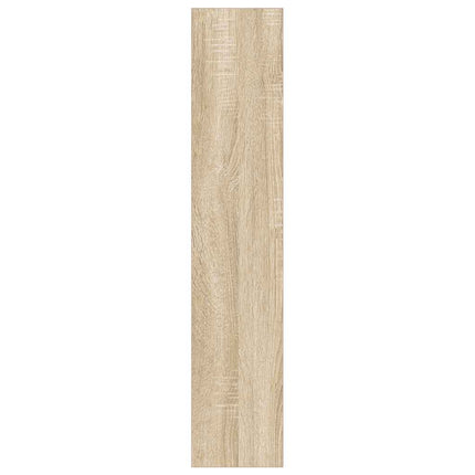 Väggmonterat skoställ sonoma-ek 60x18x90 cm konstruerat trä