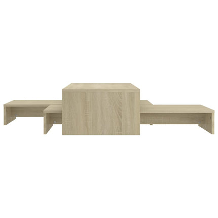 Satsbord sonoma-ek 100x100x26,5 cm konstruerat trä