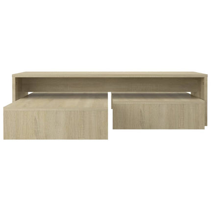 Satsbord sonoma-ek 100x100x26,5 cm konstruerat trä